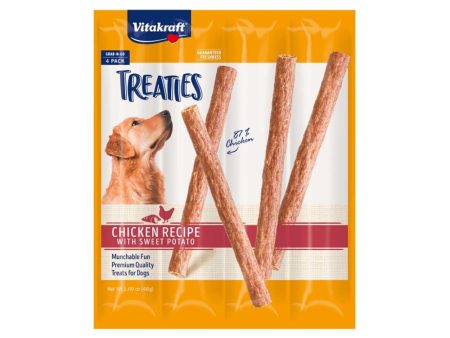 Vitakraft Treaties Dog Treats Smoked Chicken w Sweet Potatoes 14ea 1.69 oz, 4 Pc Hot on Sale