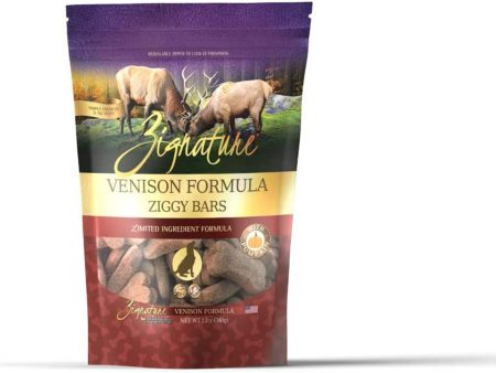 Zignature Dog Ziggy Bar Treat Venison 12oz. on Sale