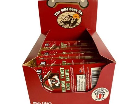 The Wild Bone Co. Holiday Bone Treat Display Turkey 2oz. -12 Pc Online Sale